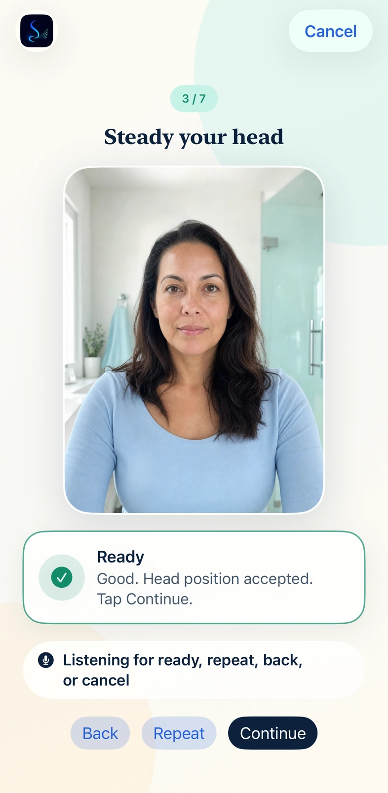 SprayRight camera-guided head coaching screen